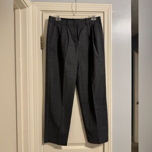 THEORY Pleated Relaxed Fit Pant in Flannel Size 4